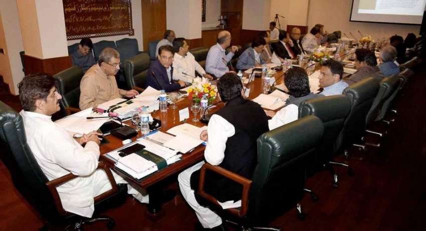 کراچی: وزیر اعلیٰ سندھ سید مراد علی شاہ وزیر اعلیٰ ہاؤس میں ..