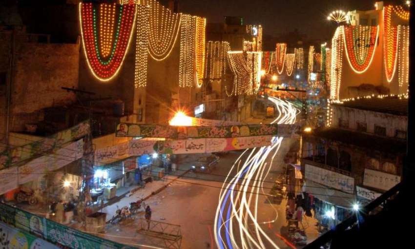 راولپنڈی: عید میلادالنبی ﷺ کے حوالے سے جامع مسجد روڈ کو ..