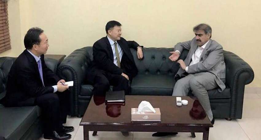 کراچی: صوبائی وزیر برائے داخلہ و زراعت سہیل خان سیال سے قونصل ..