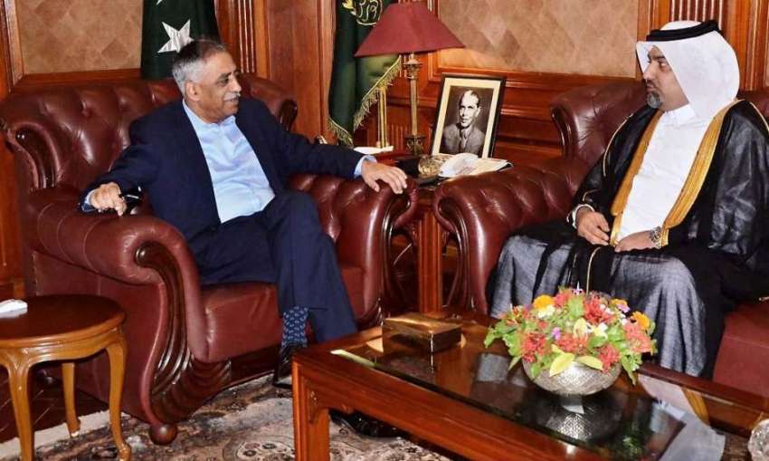 کراچی: گورنر سندھ محمد زبیر سے قطر کے قونصل جنرل مشال ایم ..