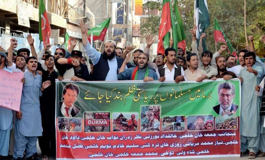 کوئٹہ: پاکستان تحریک انصاف بلوچستان کے زیر اہتمام رہنگیا ..