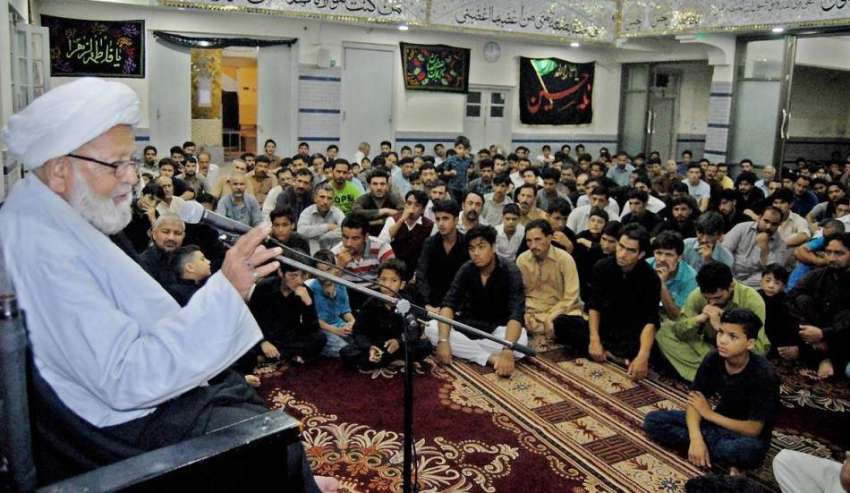 راولپنڈی: امام بارگاہ بلتستانیہ میں علامہ رمضان غفاری، ..