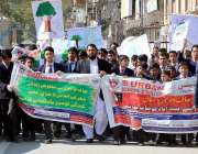 ایبٹ آباد: سول سوسائٹی اور طلباء کے زیر اہتمام سر سبز پاکستان آگاہی ..