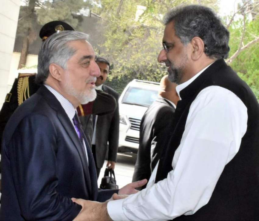 کابل: وزیراعظم شاہد خاقان عباسی کو چیف ایگزیکٹو افغانستان ..