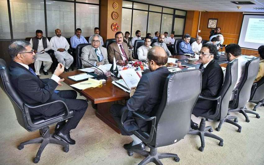 اسلام آباد:وزیر مملکت سید علی ظفر (NHLH)کے دورہ کے موقع پر اجلاس ..