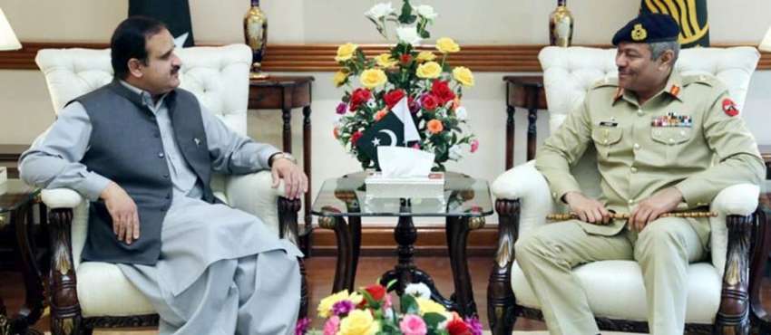 لاہور: وزیر اعلیٰ پنجاب سردار عثمان بزدار سے کور کمانڈر ..