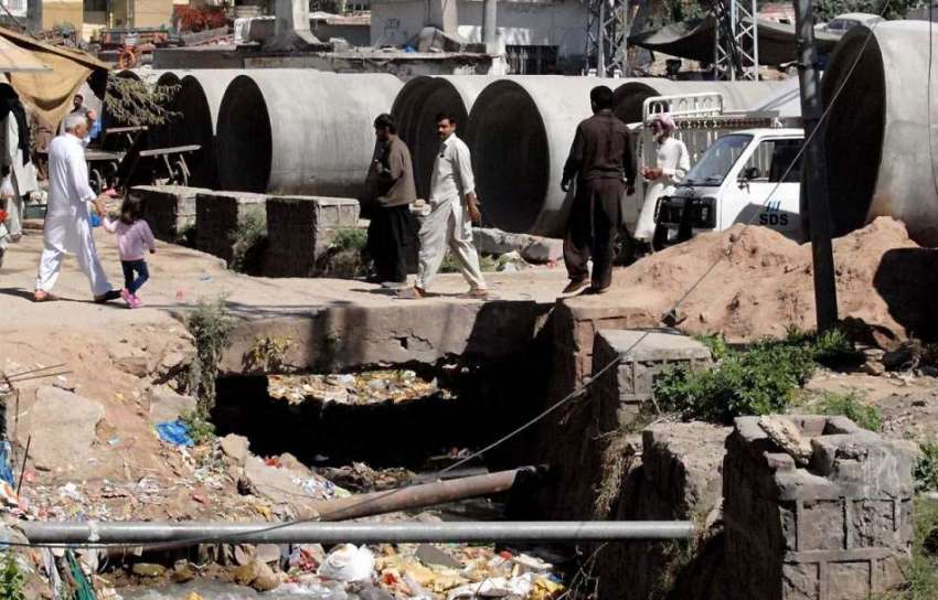 راولپنڈی: رحیم آباد پائپ لائن کے کام میں سست روی کے باعث ..
