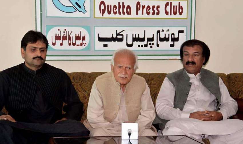 کوئٹہ: بلوچستان نیشنل مومنٹ کے سربراہ ڈاکٹر عبدالحئی بلوچ ..
