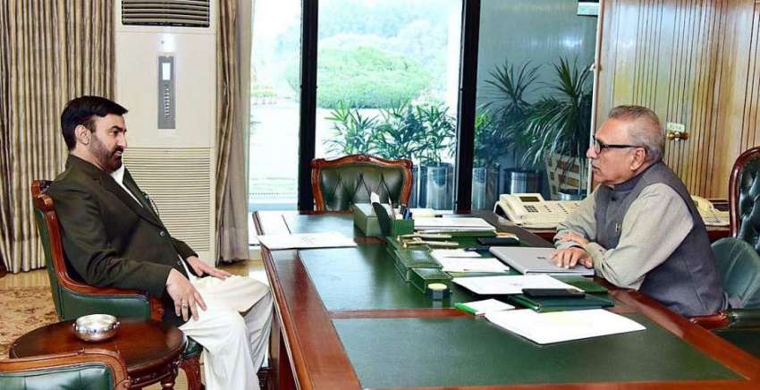 اسلام آباد: صدر مملکت ڈاکٹر عارف علوی سے اپوزیشن لیڈر گلگت ..