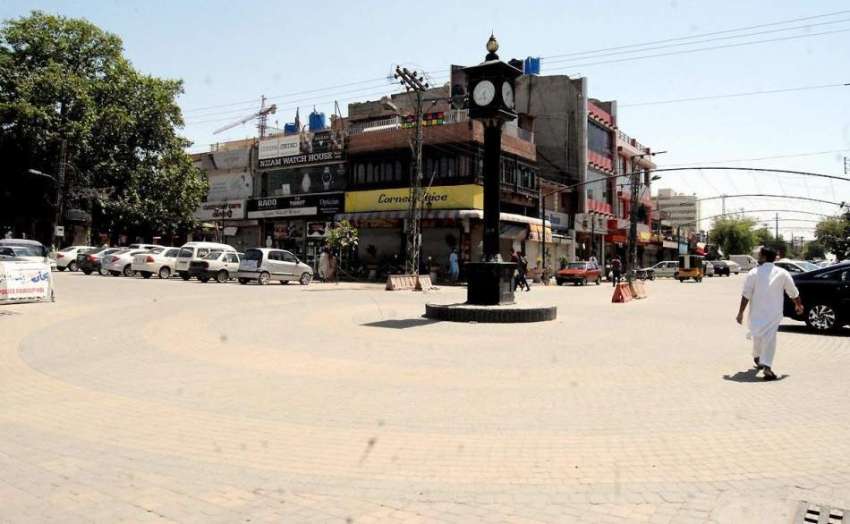 راولپنڈی: گرمی کی شدت کے باعث صدر بازار سنسان دکھائی دے رہا ..