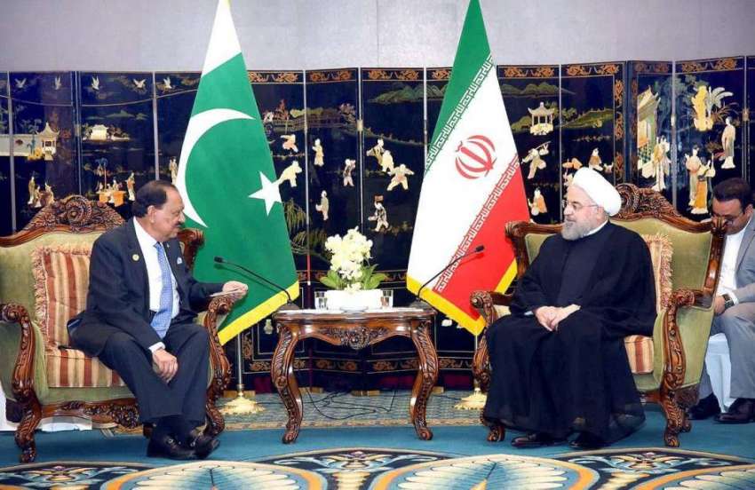 چنگ ڈاؤ: صدر مملکت ممون حسین اور ایرانی صدر ڈاکٹر حسن روحانی ..