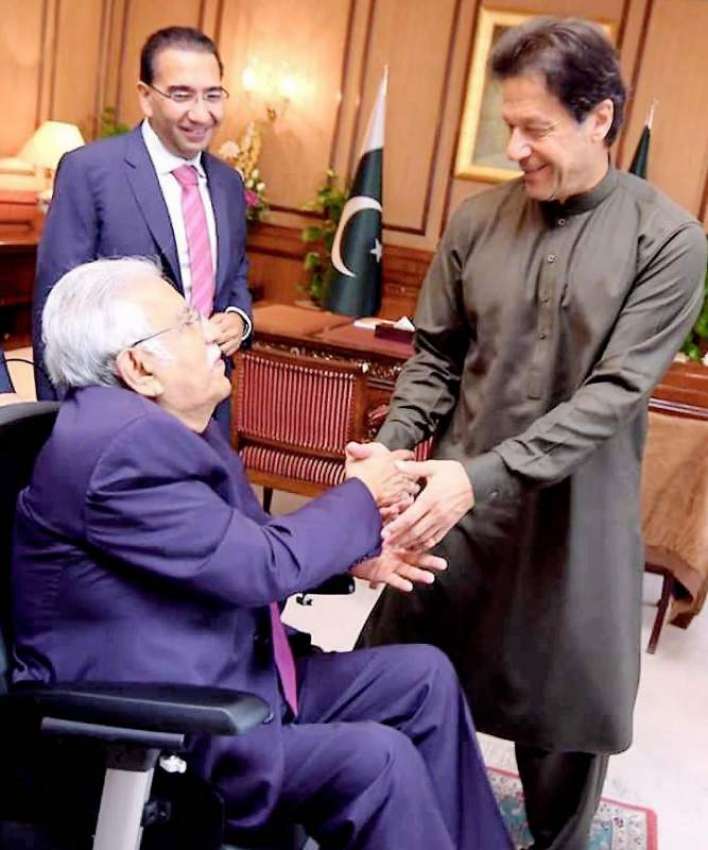 اسلام آباد: وزیر اعظم عمران خان سے چیئرمین ہاشو گروپ صدر ..
