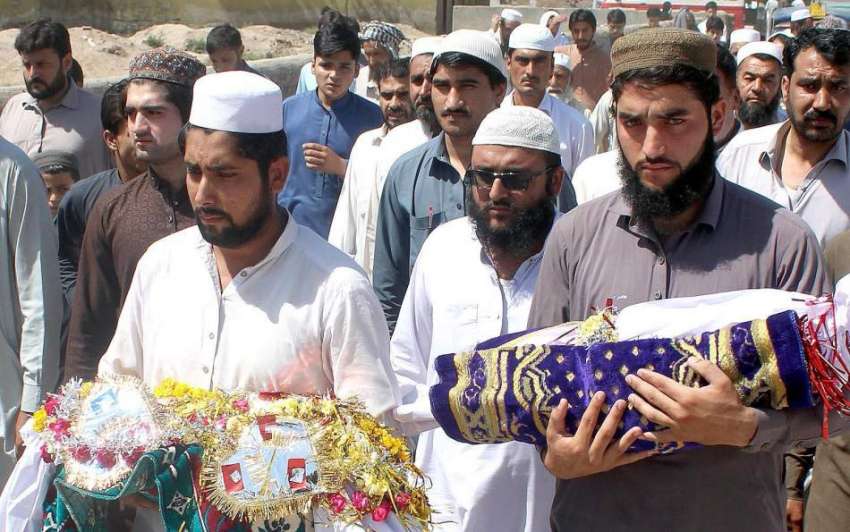پشاور: پولیو ویکسینیشن سے شہید ہونیوالے بچوں کی نماز جنازہ ..