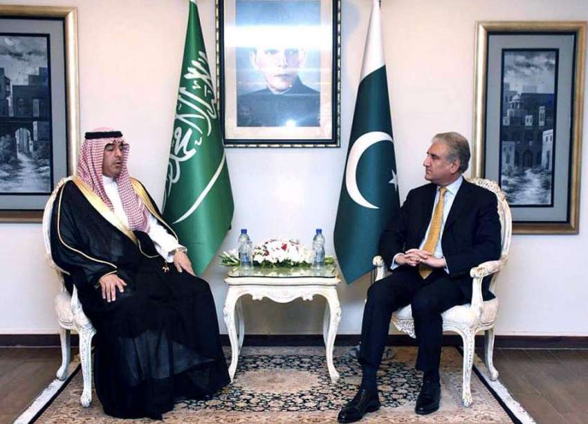 اسلام آباد: وزیر خارجہ مخدوم شاہ محمود قریشی سے سعودی سفیر ..