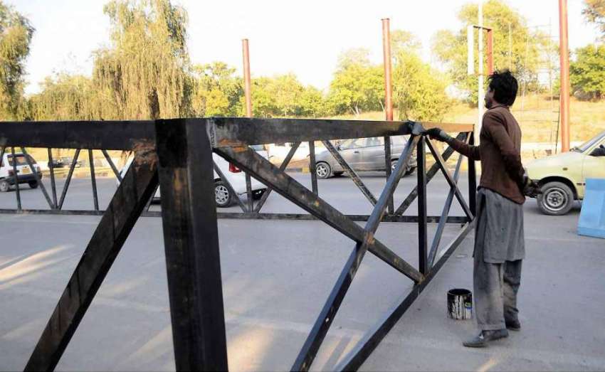 اسلام آباد: سگنل فری ایکسپریس وے کھنہ پل لنک روڈ کا تعمیراتی ..