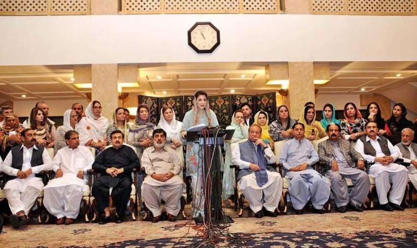 اسلام آباد: پاکستان مسلم لیگ (ن) کی رہنما مریم نواز پریس کانفرنس ..