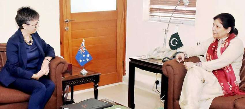 اسلام آباد: نگرانی وزیر خزانہ ڈاکٹر شمشاد اختر سے آسٹریلین ..