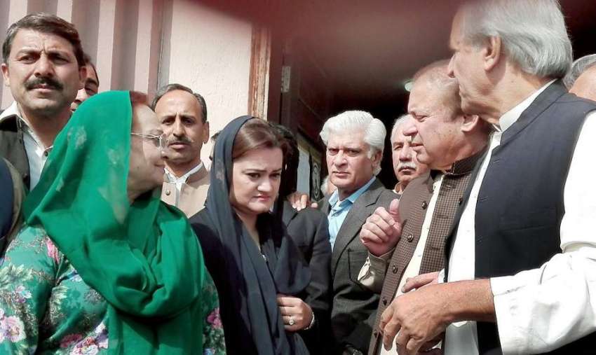اسلام آباد: احتساب عدالت پیشی کے موقع پر سابق وزیر اعظم نواز ..