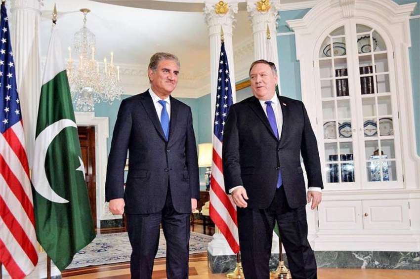 واشنگٹن: وفاقی وزیر خارجہ مخدوم شاہ محمود قریشی، امریکی ..