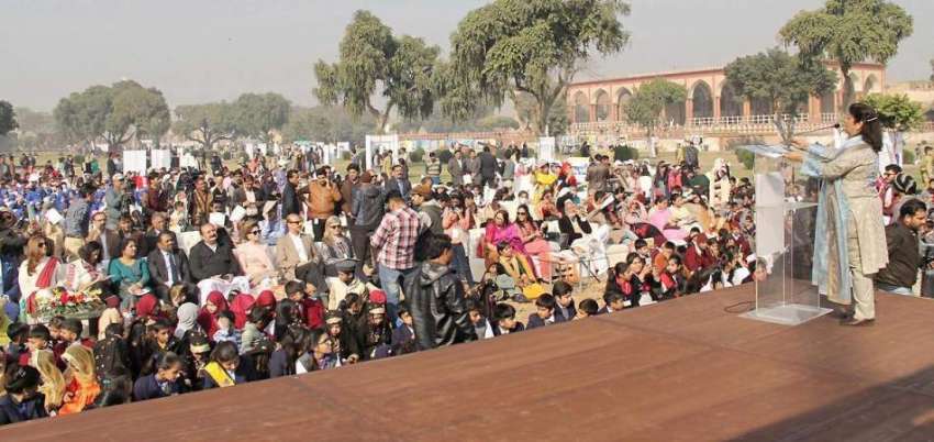 لاہور: والڈ سٹی کے زیراہتمام شاہی قلعہ میں منعقدہ چلڈرنز ..