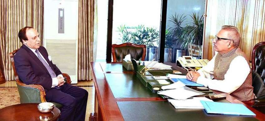 اسلام آباد: صدر مملکت ڈاکٹر عارف علوی سے جیف جسٹس آزاد جموں ..