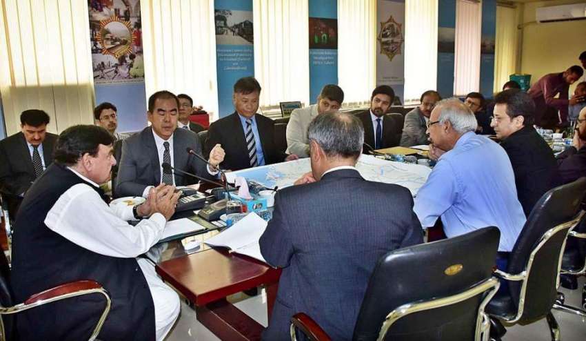 اسلام آباد: وفاقی وزیر ریلوے شیخ رشید احمد اعلیٰ سطحی اجلاس ..