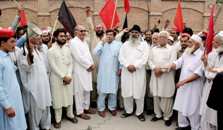پشاور: مزدور کسان پارٹی کے زیر اہتمام افضل خاموش احتجاجی ..
