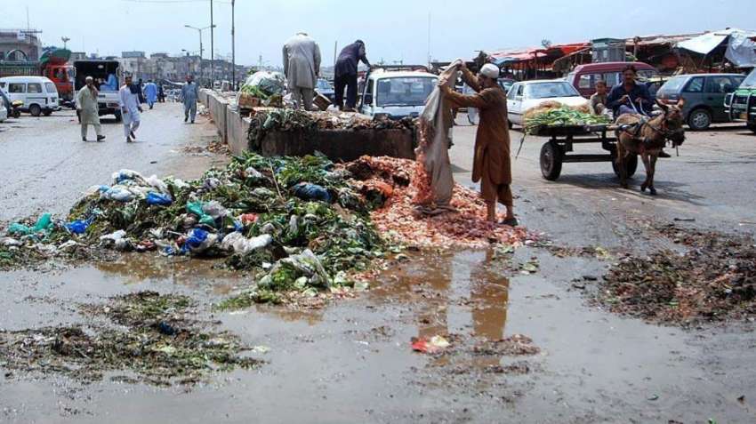 اسلام آباد: سبزی منڈی کے قریب لگا کچرے کا ڈھیر انتظامیہ کی ..