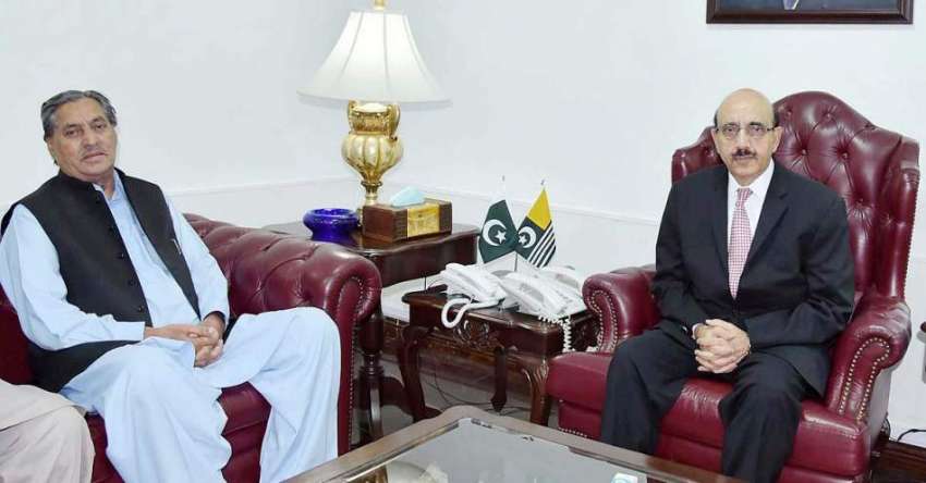 اسلام آباد: صدر آزاد کشمیر سردار سعود خان سے وزیر زکوٰة و ..