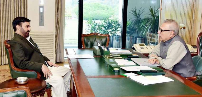 اسلام آباد: صدر مملکت ڈاکٹر عارف علوی سے اپوزیشن لیڈر گلگت ..