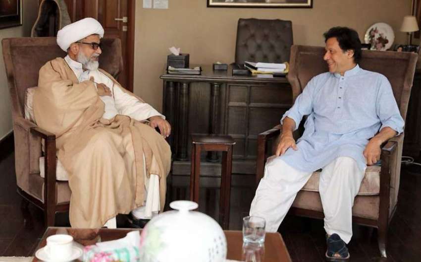 اسلام آباد: چیئرمین پاکستان تحریک انصاف عمران خان سے علامہ ..