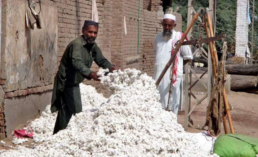 فیصل آباد: دکاندار گاہکوں کو متوجہ کرنے کے لیے روئی سجا رہا ..