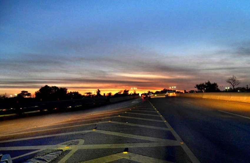 اسلام آباد: وفاقی دارالحکومت کے آسمانوں پر غروب آفتاب کا ..