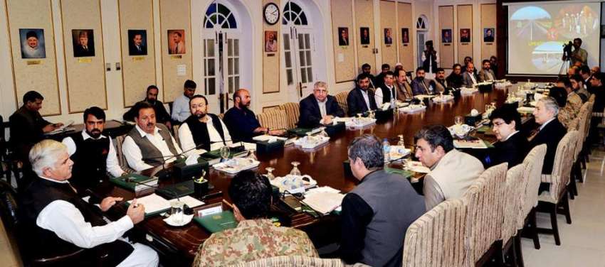 پشاور: وزیر اعلیٰ خیبر پختونخوا ر محمود خان اعلیٰ سطحی اجلاس ..