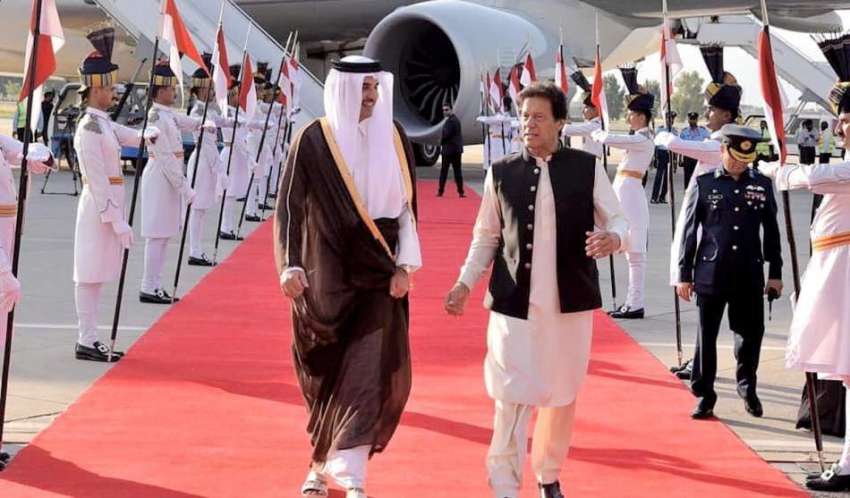 اسلام آباد: وزیر اعظم عمران خان اور قطر کے امیر شیخ تمیم ..