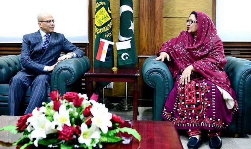راولپنڈی: وفاقی وزیر برائے دفاعی پیداوار محترمہ زبیدہ جلال ..