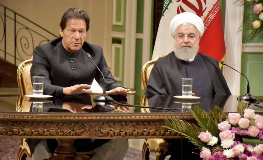 تہران: وزیر اعظم عمران خان اور ایرانی صدر حسن روحانی مشترکہ ..