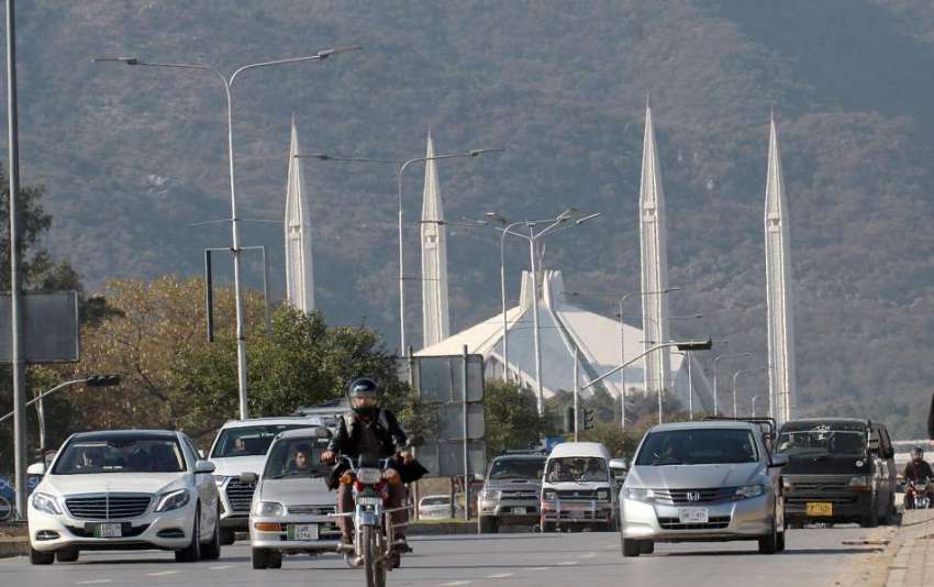 اسلام آباد: وفاقی دارالحکومت میں واقع فیصل مسجد کا دلکش ..
