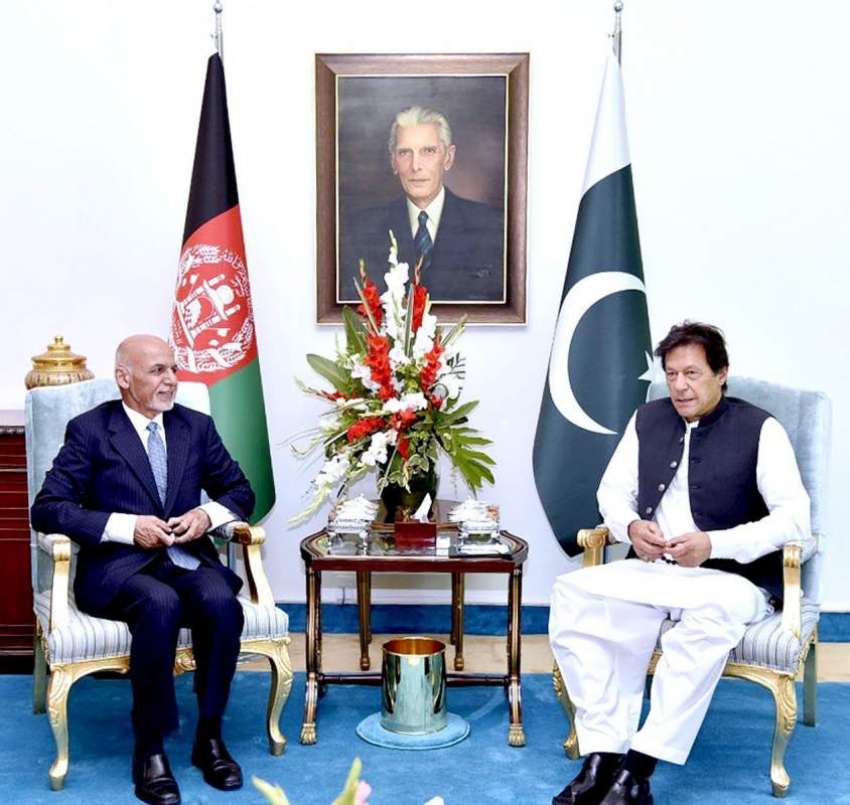 اسلام آباد: وزیر اعظم عمران خان اور افغان صدر اشرف غنی ملاقات ..