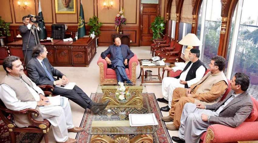 اسلام آباد: وزیر اعظم عمران خان سے صدر بلوچستان نیشنل پارٹی ..