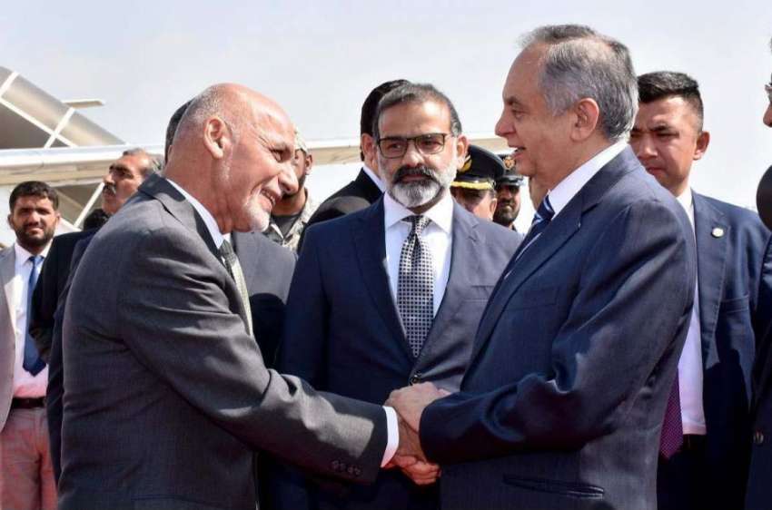 راولپنڈی:افغانستان کے صدر اشرف غنی کا پاکستان آمد پر وزیر ..