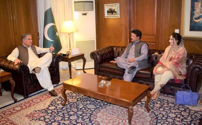 اسلام آباد: وفاقی وزیر خارجہ شاہ محمود قریشی سے تحریک انصاف ..