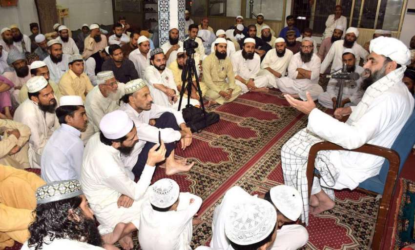 لاہور: جمعیت علماء اسلام (ف) کے زیراہتمام جامع مسجد امن اہلسنت ..