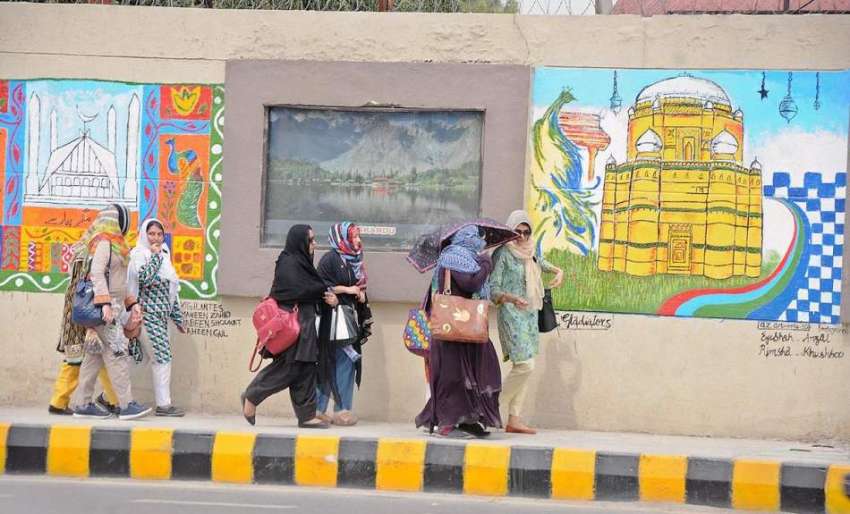 راولپنڈی: مختلف کالج و یونیورسٹی کے طلباء و طالبات کی طرف ..