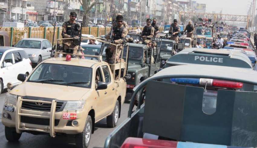 کراچی:نیشنل سٹیڈیم میں پی ایس ایل4کے فائنل میچز کی سکیورٹی ..