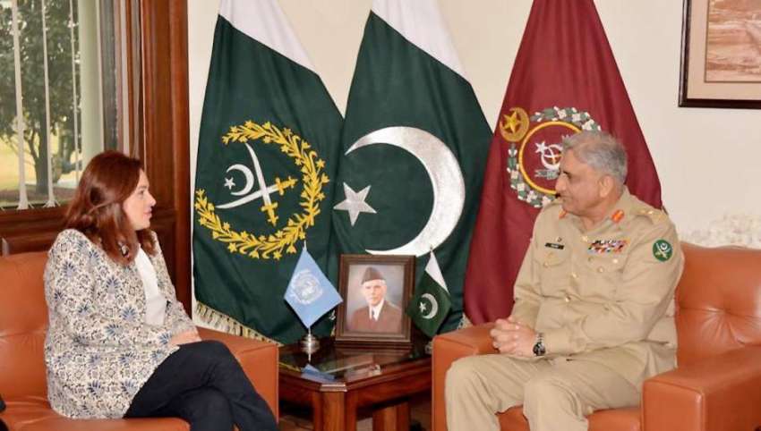 راولپنڈی: آرمی چیف جنرل قمر جاوید باجوہ سے اقوام متحدہ کی ..