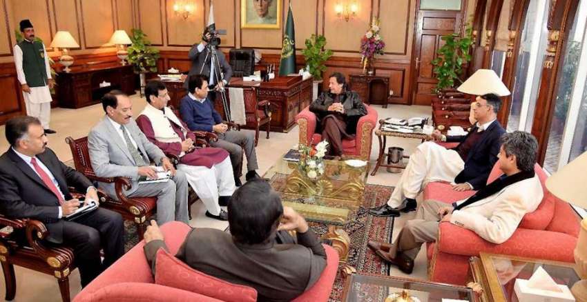 اسلام آباد: وزیراعظم عمران خان سے ایم کیو ایم کے ارکان قومی ..