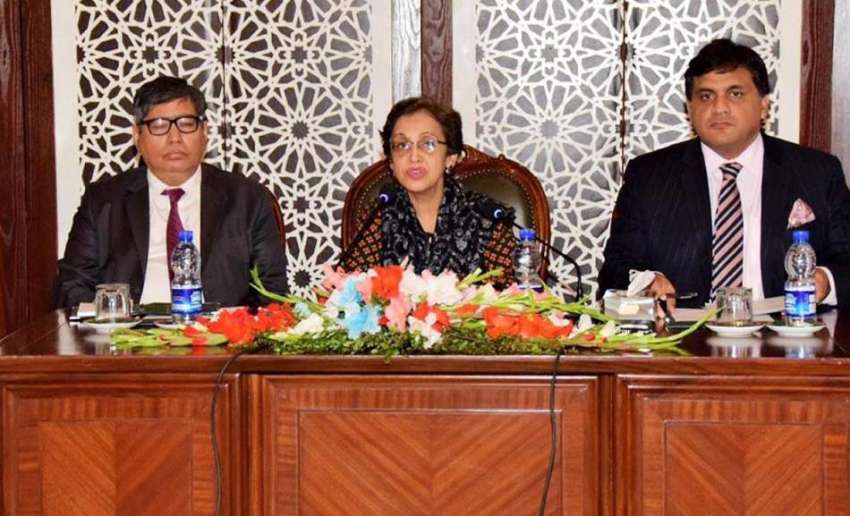 اسلام آباد: سیکرٹری خارجہ تہمینہ جنجوعہ پریس کانفرنس سے ..
