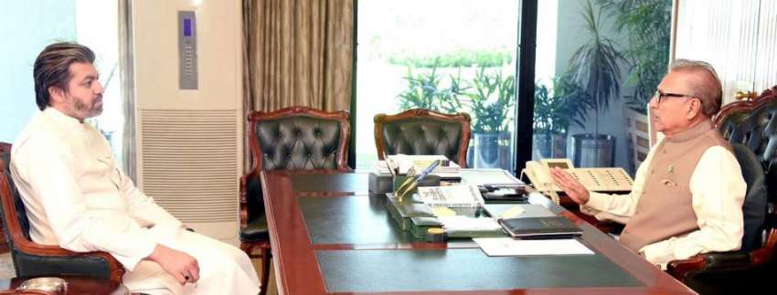 اسلام آباد: صدر مملکت ڈاکٹر عارف علوی سے وزیر مملکت پارلیمنٹری ..