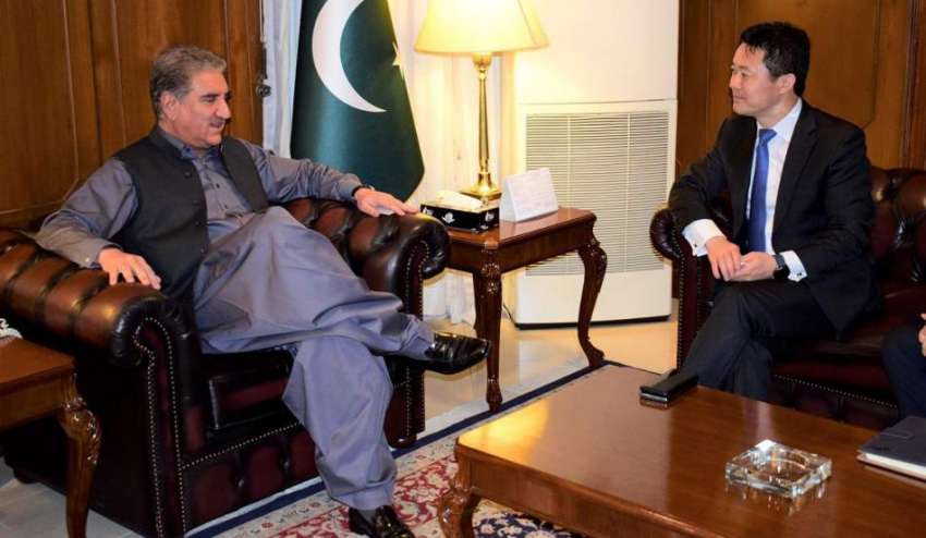 اسلام آباد: وزیر خارجہ مخدوم شاہ محمود قریشی سے ایشا و مشرق ..